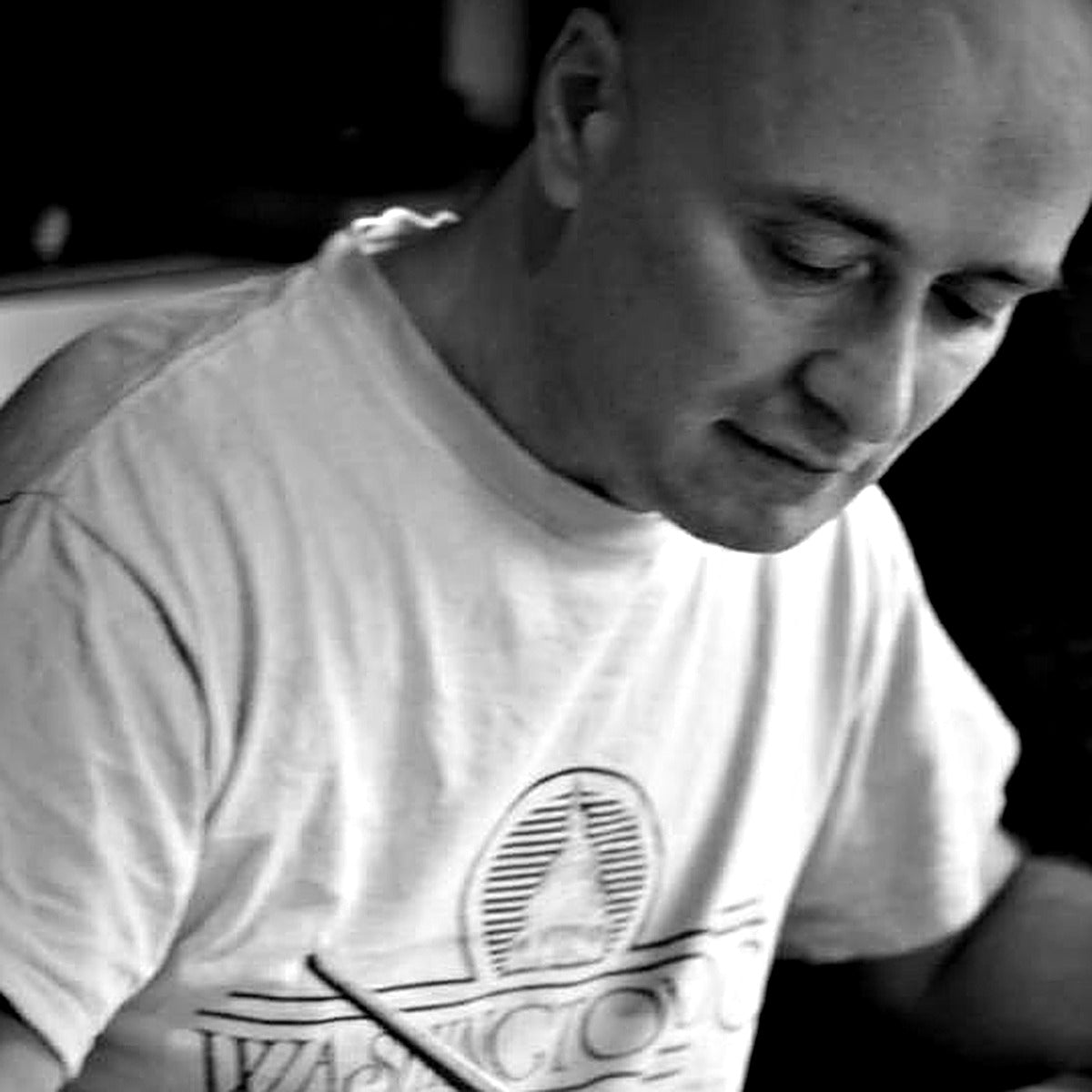 Portrait of watercolour painter Giorgio Gosti
