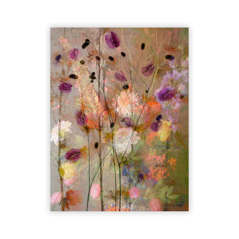 "Painterly flowers" Acrylic Wall Art