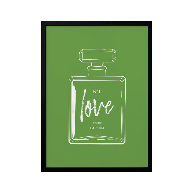 "Green Perfume" Framed Print Wall Art