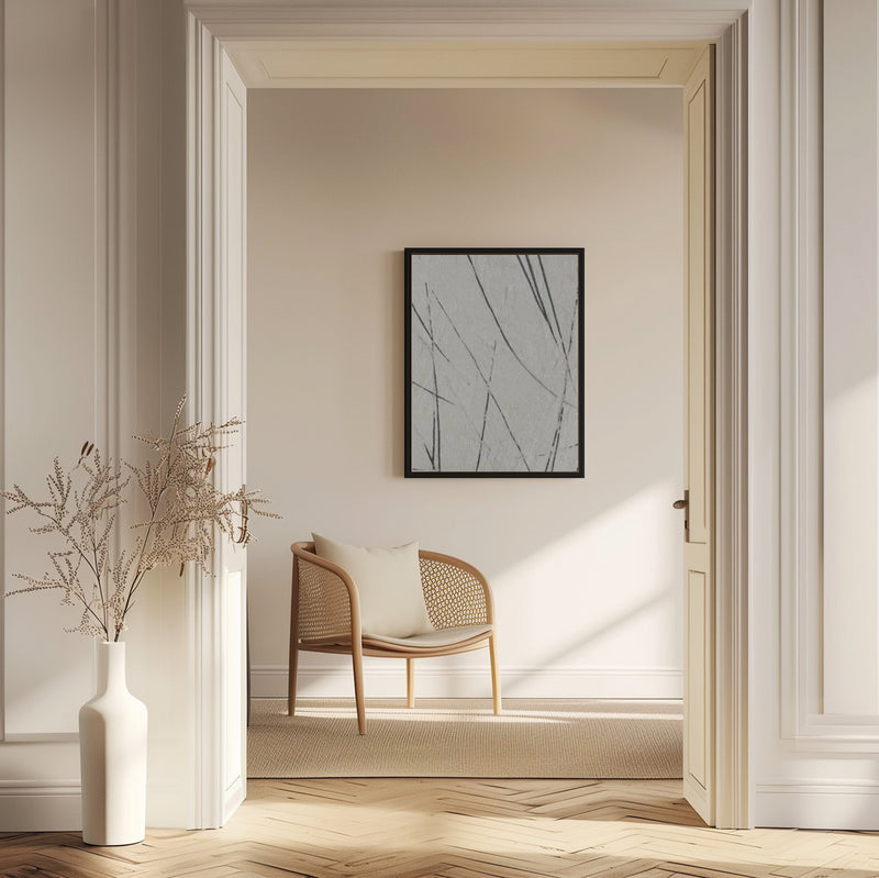 "Scratched #3" Framed Canvas Wall Art by Alma Studio