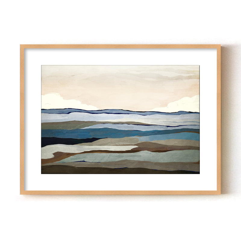 "Costa Modscape II" Framed Matted Print Wall Art by ChiChi Décor