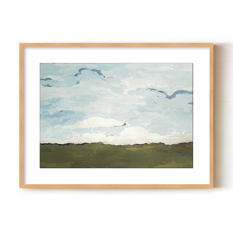 "Terra Modscape V" Framed Matted Print Wall Art by ChiChi Décor