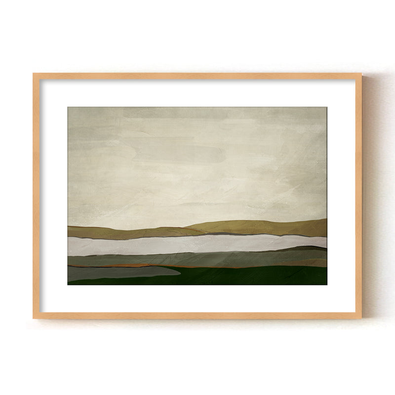 "Terra Modscape VII" Framed Matted Print Wall Art by ChiChi Décor