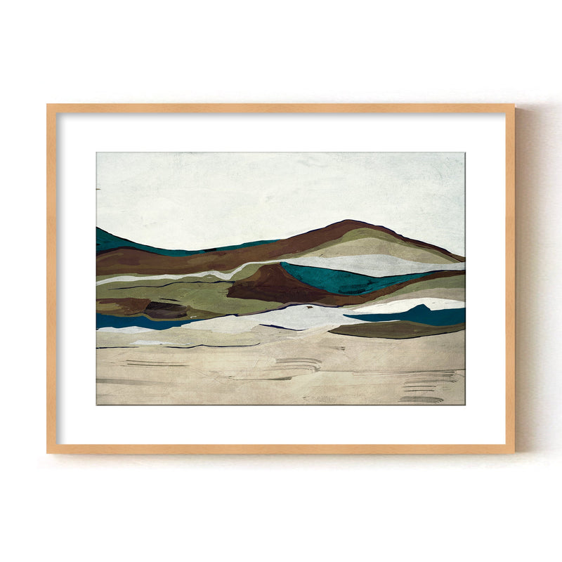 "Terra Modscape VI" Framed Matted Print Wall Art by ChiChi Décor