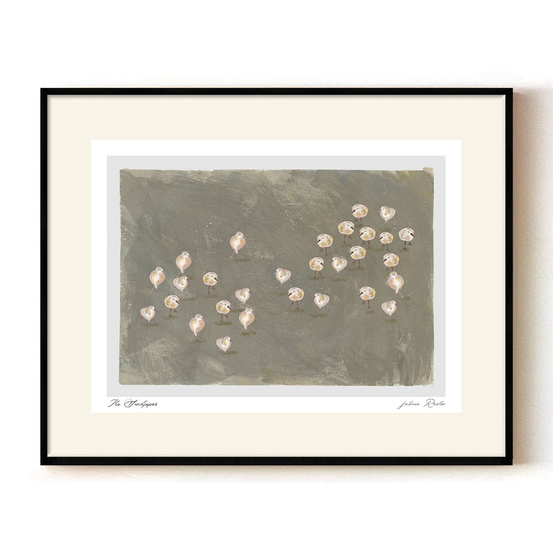 "The Sandpipers" Framed Matted Print Wall Art by ChiChi Décor