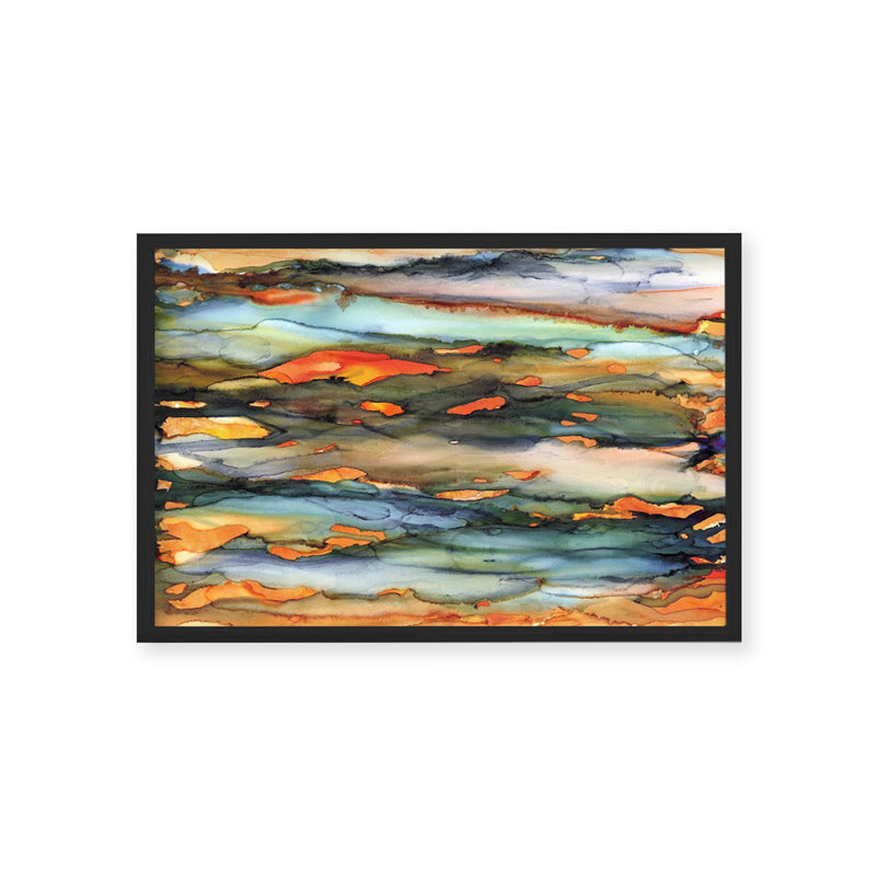 "Methane" Framed Textured Wall Art