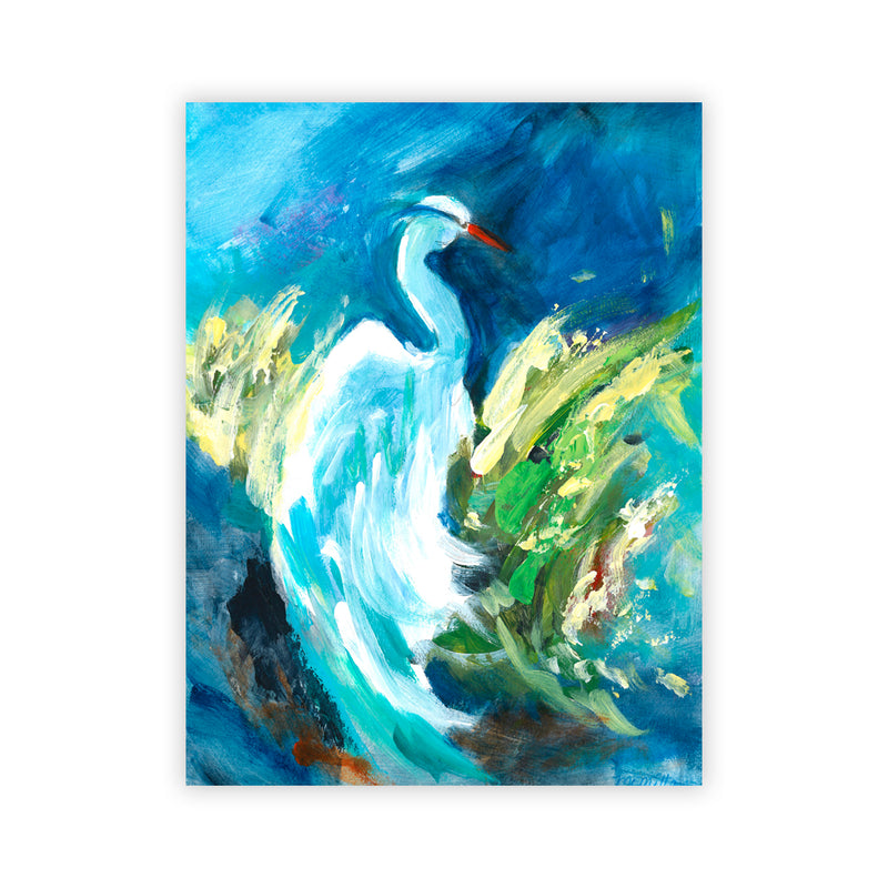 "Heron in Color" Acrylic Wall Art