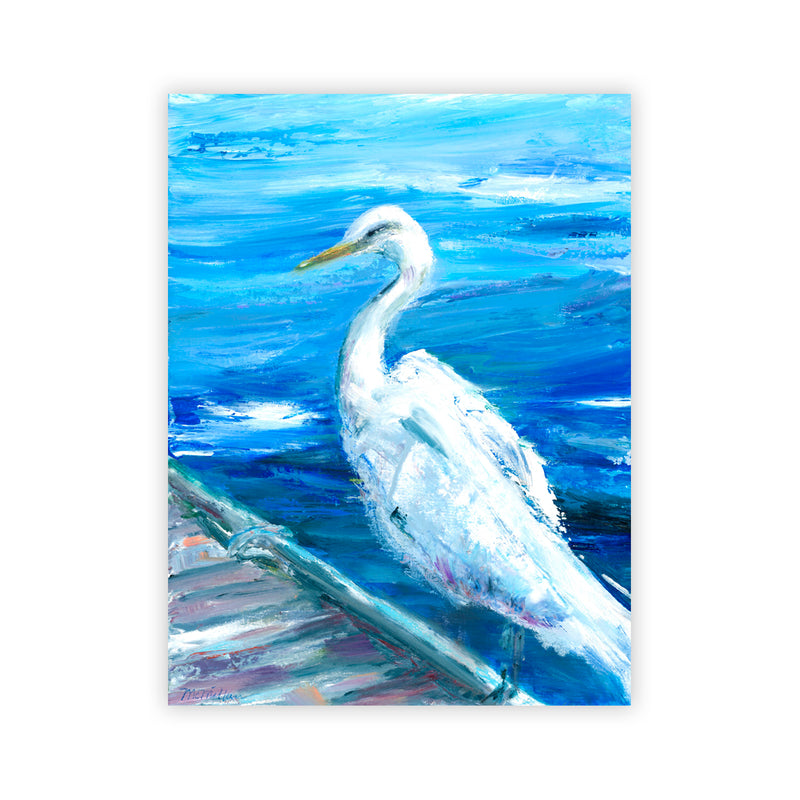 "Heron on Deck" Acrylic Wall Art