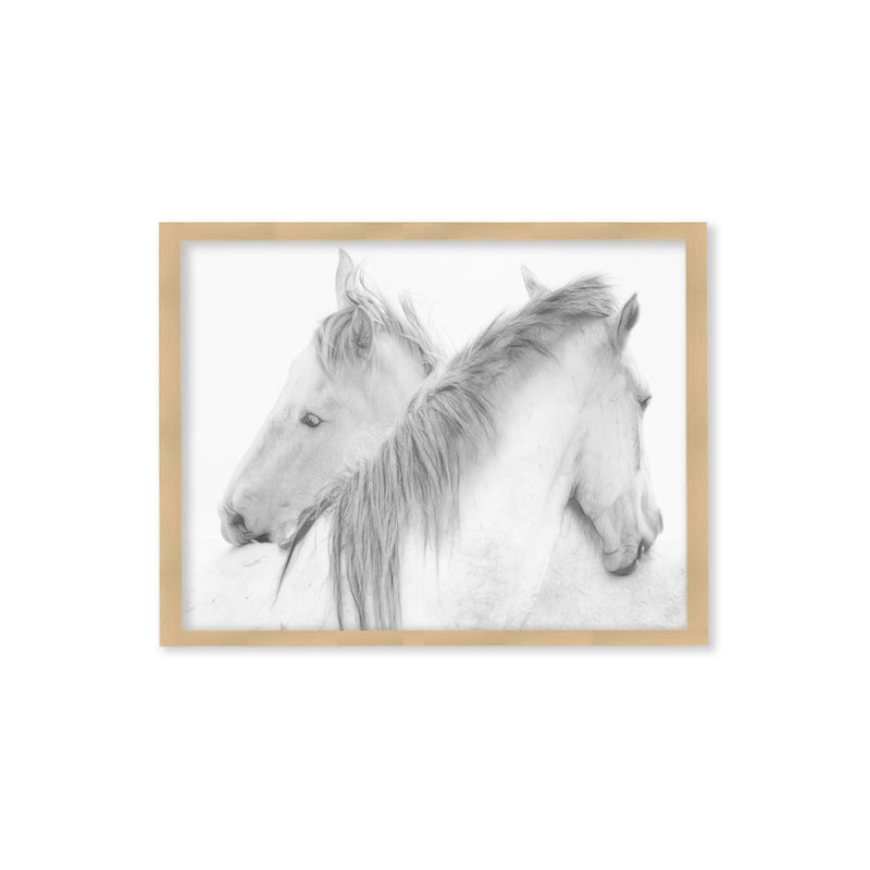 "Horses" Framed Textured Wall Art
