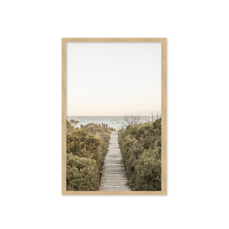 "Boardwalk" Framed Textured Wall Art