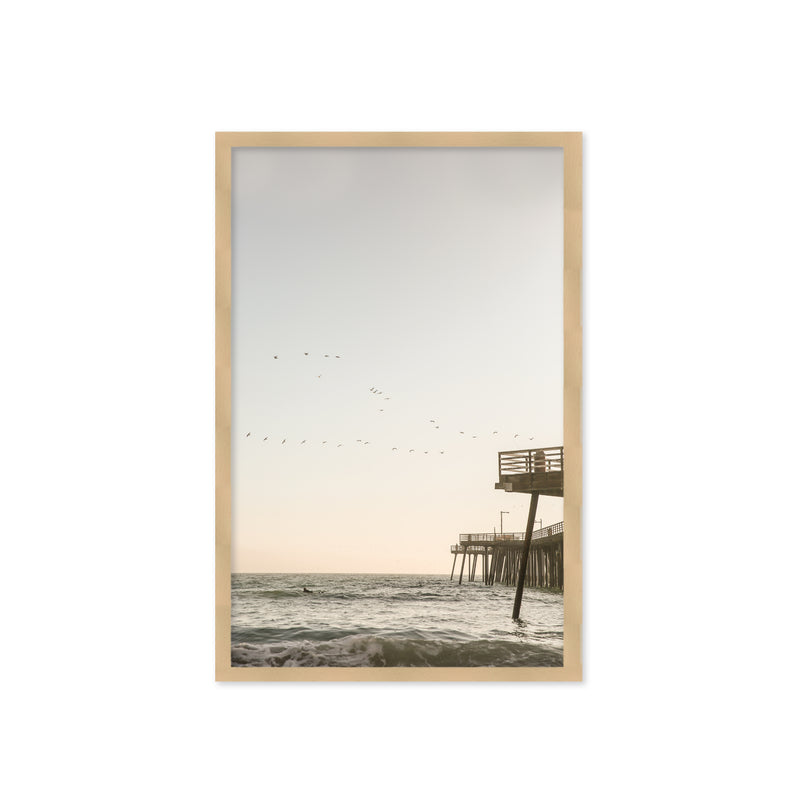 "California Surfers" Framed Textured Wall Art