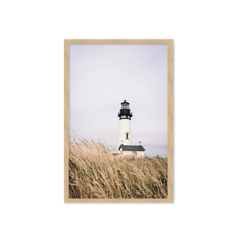 "Lighthouse" Framed Textured Wall Art