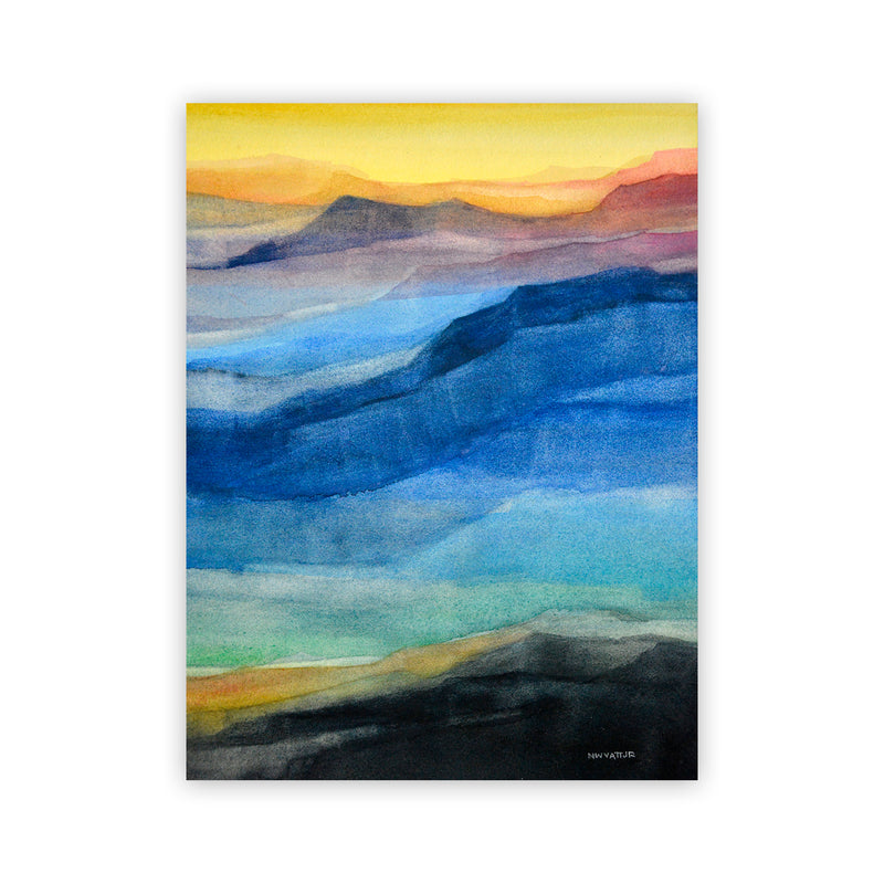 "Rainbow Hills" Acrylic Wall Art