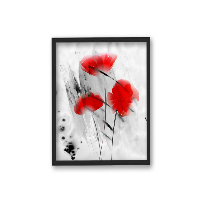 "Painted Petals III" Framed Textured Wall Art