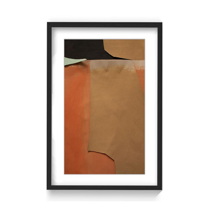 "Harmony in Abstraction: Gai" Framed Matted Print Wall Art
