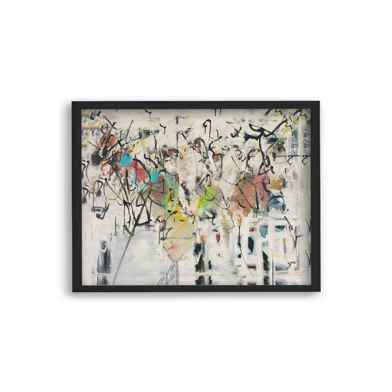 "Abstract IX" Framed Textured Wall Art