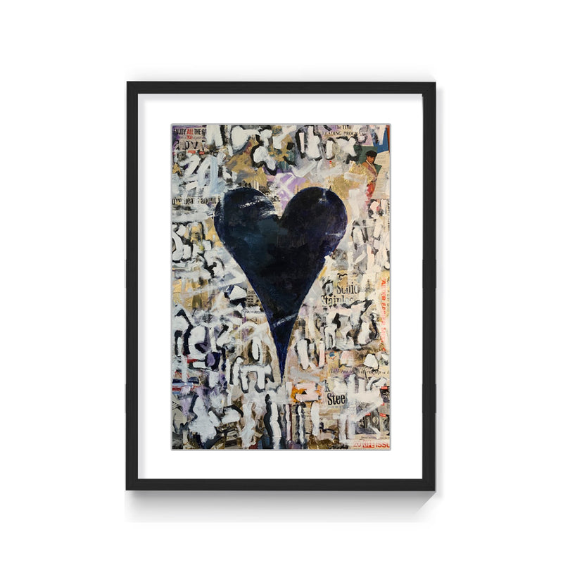 "Onyx" Framed Matted Print Wall Art
