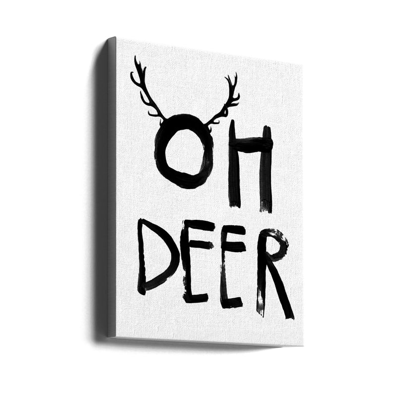 "Oh Deer" Wrapped Canvas Wall Art