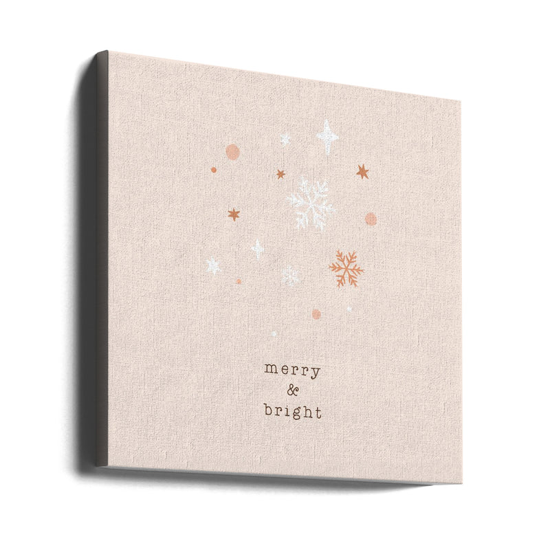 "Merry a Bright" Wrapped Canvas Wall Art