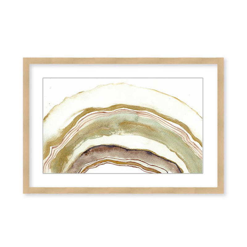 "White Agate" Framed Matted Print Wall Art