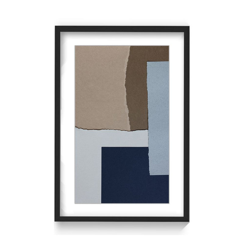 "Fragmented Realities" Framed Matted Print Wall Art