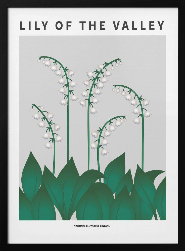 "Lily of the valley" Framed Textured Wall Art