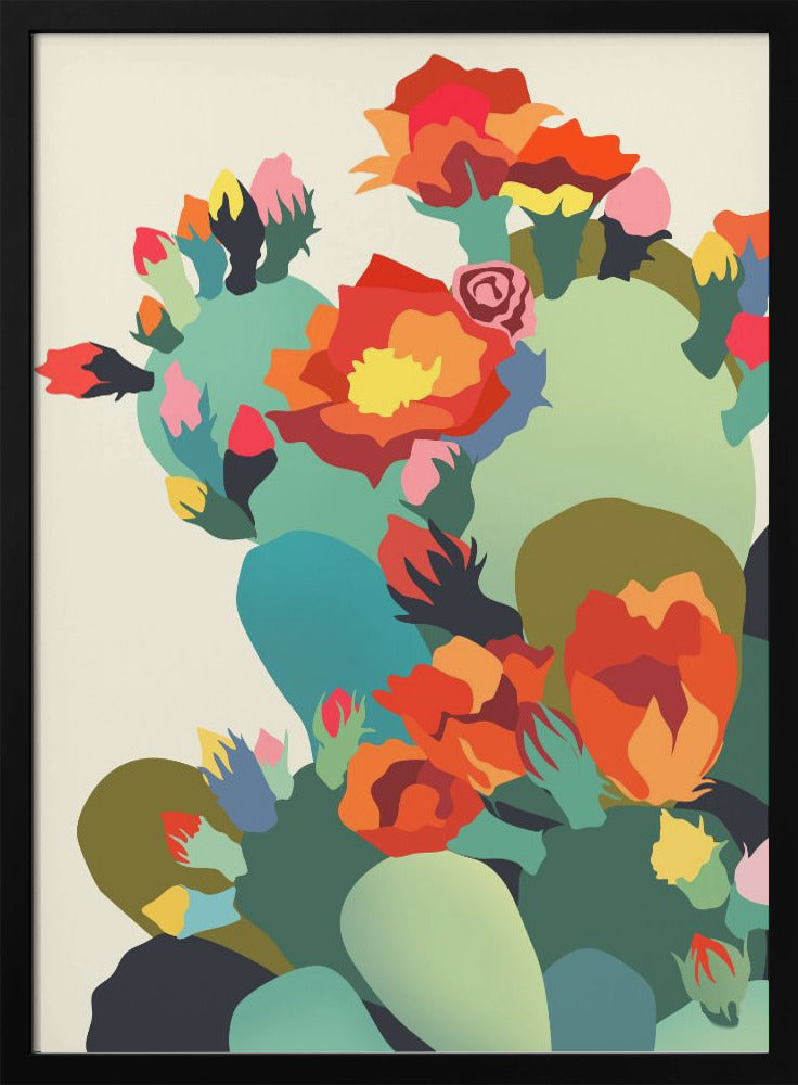 "How Cactus Got Its Groove Back" Framed Textured Wall Art