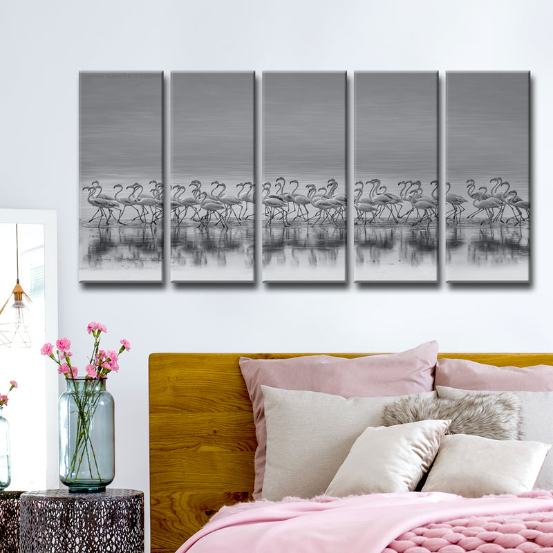 Comrades' 5 Piece Wrapped Canvas Wall Art Set