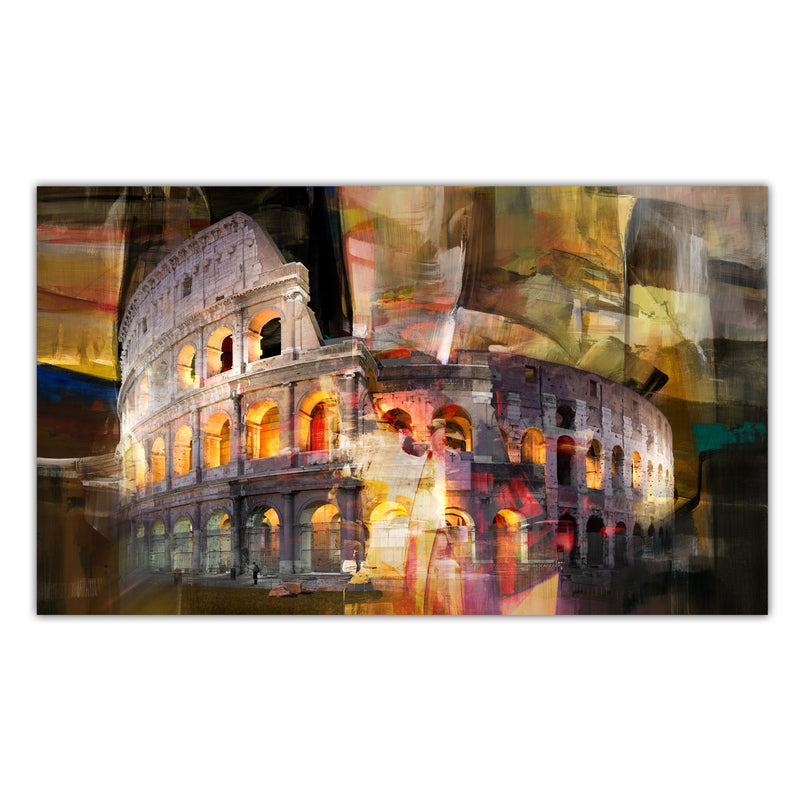 'Coliseum di Roma' Wrapped Canvas Wall Art