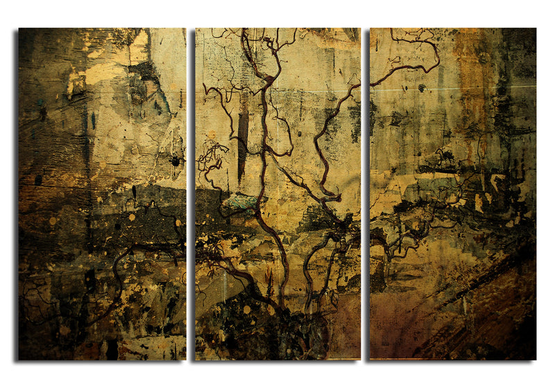 Abstract Flower VI' 3 Piece Wrapped Canvas Wall Art Set