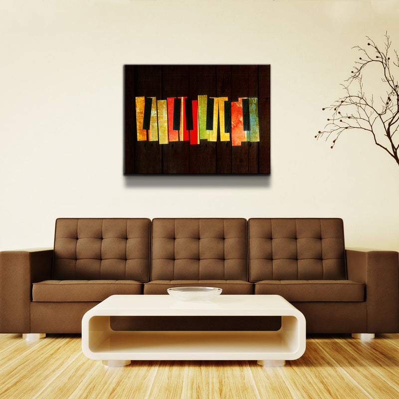 Muzik' Wrapped Canvas Wall Art