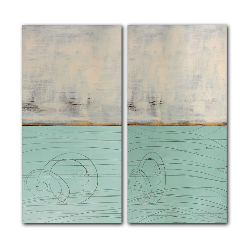 Abstract LXXXVIII' 2 Piece Acrylic Wall Art