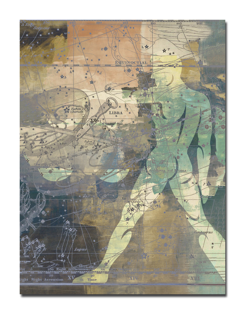Zodiac Study: Libra'  Wrapped Canvas Wall Art