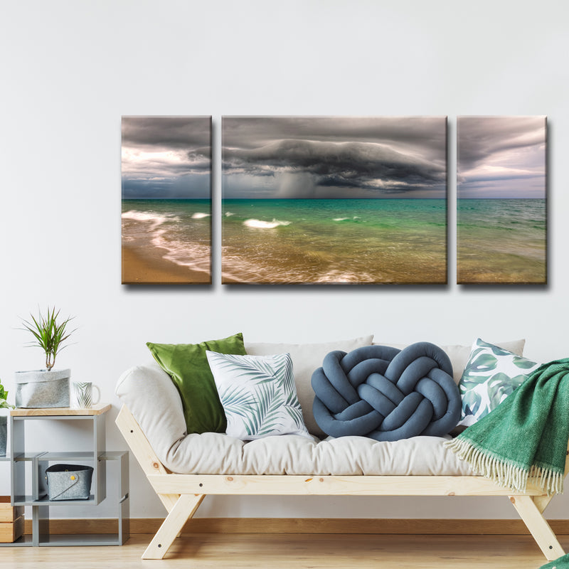 Looming Fury' 3 Piece Wrapped Canvas Wall Art Set