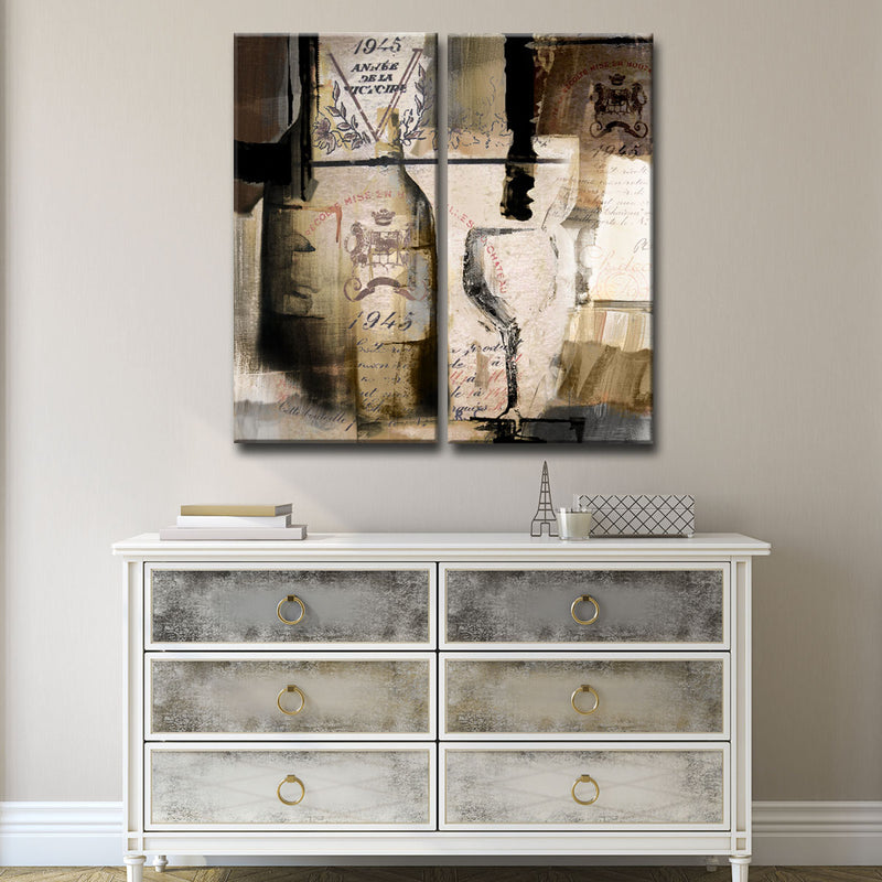 Fine Reserve' 2 Piece Wrapped Canvas Wall Art Set