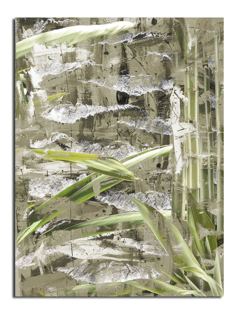 Bamboo Abstract II' Wrapped Canvas Wall Art