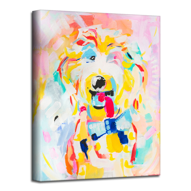 Bowtie Doodle' Wrapped Canvas Wall Art