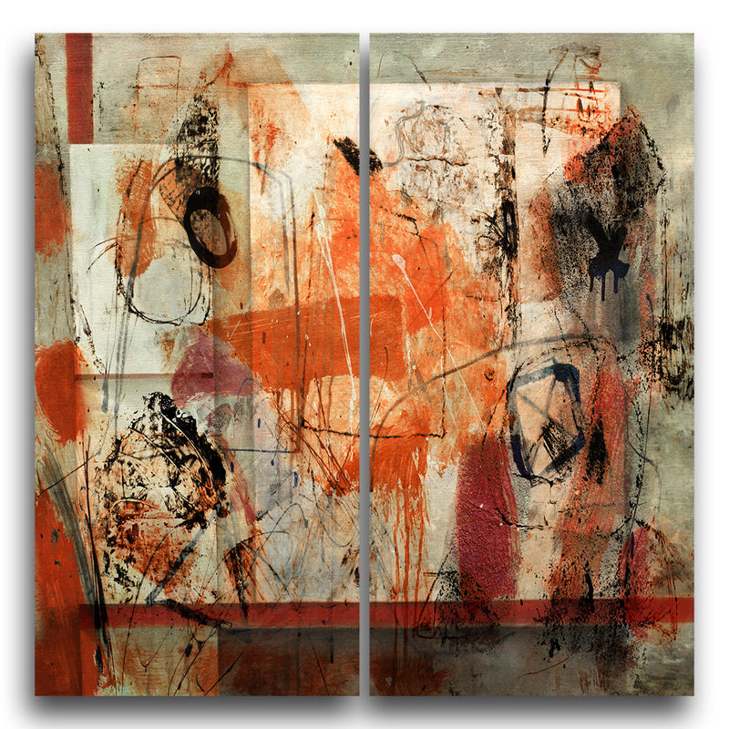 Bueno Exchange XX' 2 Piece Wrapped Canvas Wall Art - Ready2HangArt