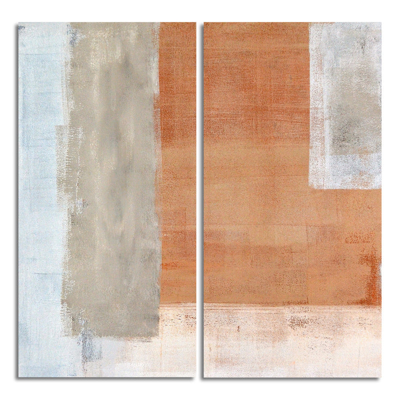 Bueno Exchange XXVII' 2 Piece Wrapped Canvas Wall Art Set - Ready2HangArt