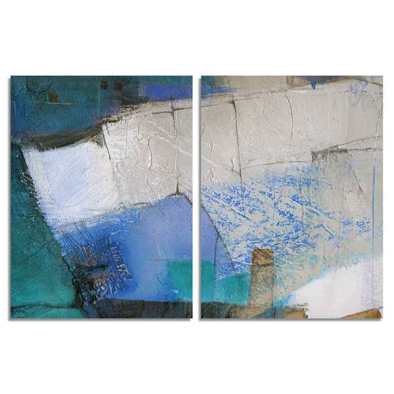 Bueno Exchange XXIX' 2 Piece Wrapped Canvas Wall Art Set - Ready2HangArt