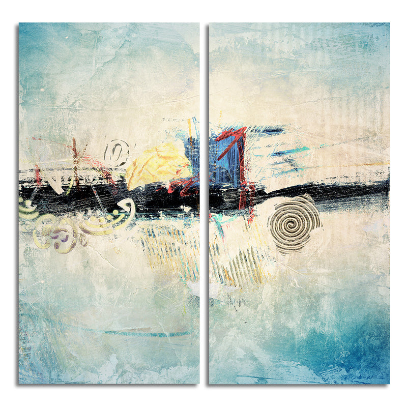 Bueno Exchange XXXIV' 2 Piece Wrapped Canvas Wall Art Set - Ready2HangArt