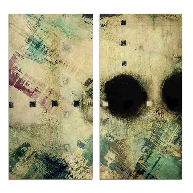 Bueno Exchange XXXV' 2 Piece Wrapped Canvas Wall Art Set - Ready2HangArt