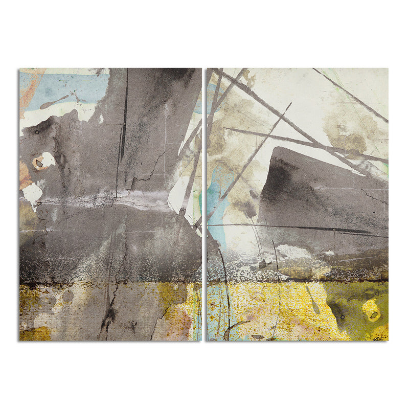 Bueno Exchange XLIII' 2 Piece Wrapped Canvas Wall Art Set - Ready2HangArt