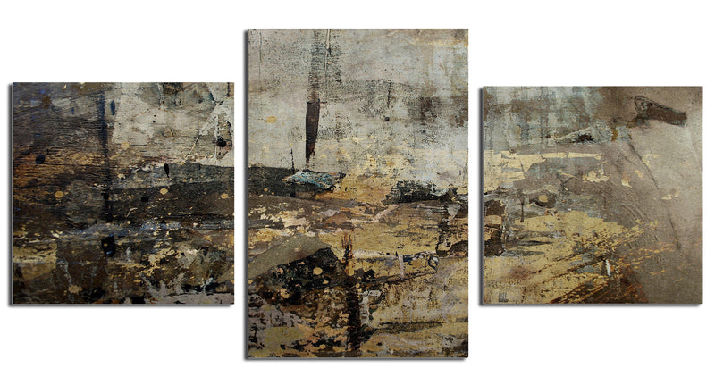 Abstract' 3 Piece Wrapped Canvas Wall Art Set