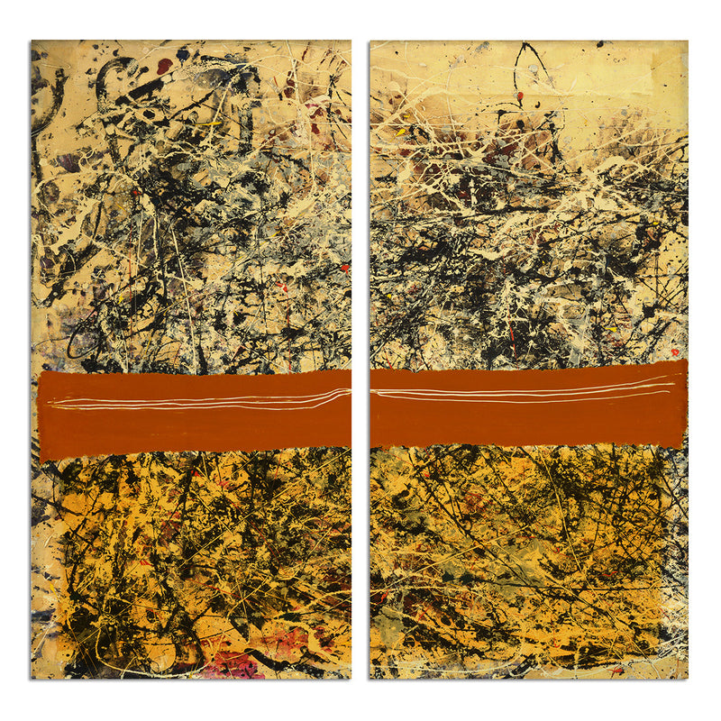 Bueno Exchange LXVIII-I' 2 Piece Wrapped Canvas Wall Art Set - Ready2HangArt