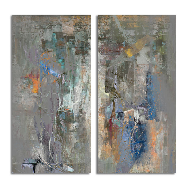 Bueno Exchange LXVIII' 2 Piece Wrapped Canvas Wall Art Set - Ready2HangArt