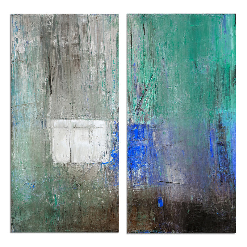 Bueno Exchange LXX' 2 Piece Wrapped Canvas Wall Art Set - Ready2HangArt