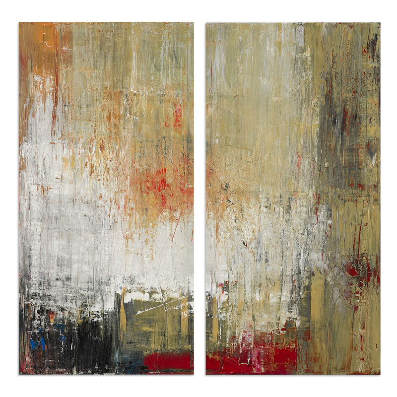 Bueno Exchange LXXII' 2 Piece Wrapped Canvas Wall Art Set - Ready2HangArt