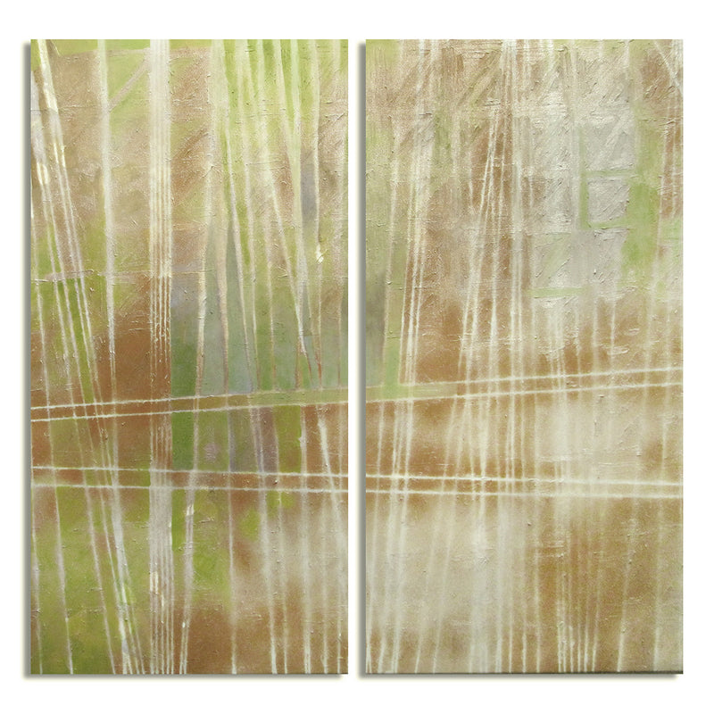 Bueno Exchange LXXVI-g' 2 Piece Wrapped Canvas Wall Art Set - Ready2HangArt