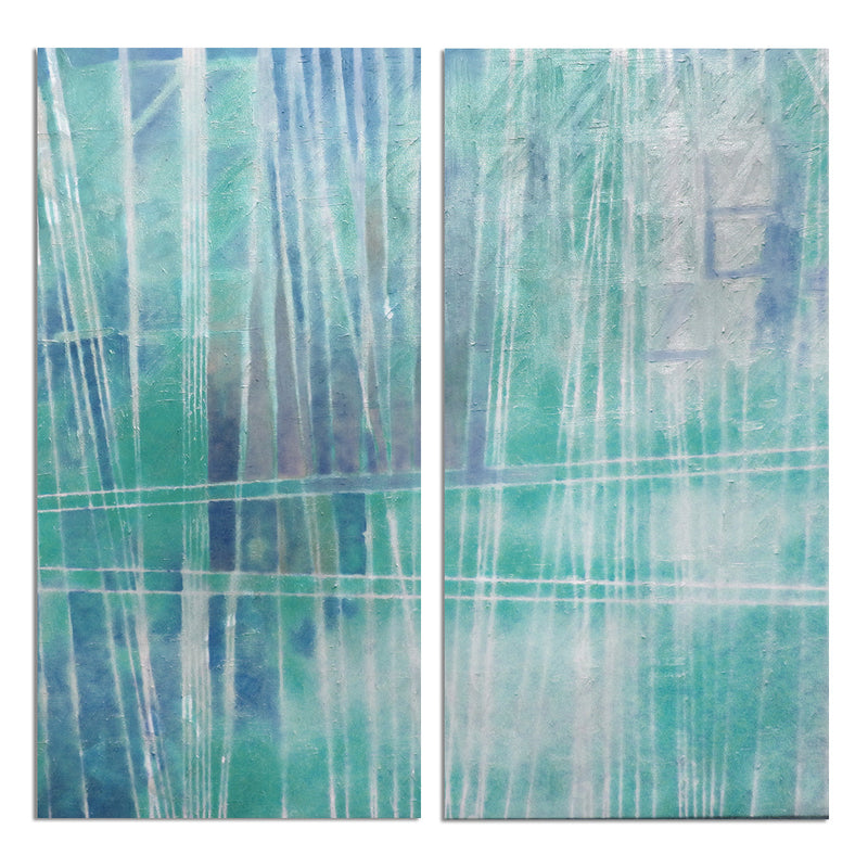 Bueno Exchange LXXVI-b' 2 Piece Wrapped Canvas Wall Art Set - Ready2HangArt